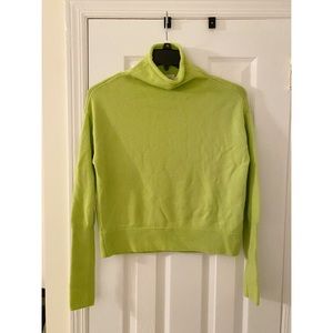 Tna green mock neck sweater